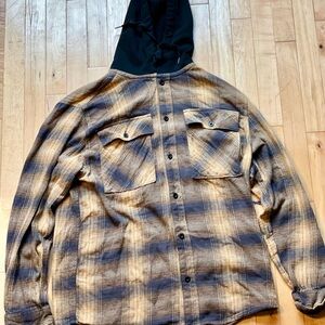 Plaid Hooded Jacket for Men